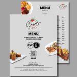 Table Menu 8.5x11 - Restaurant